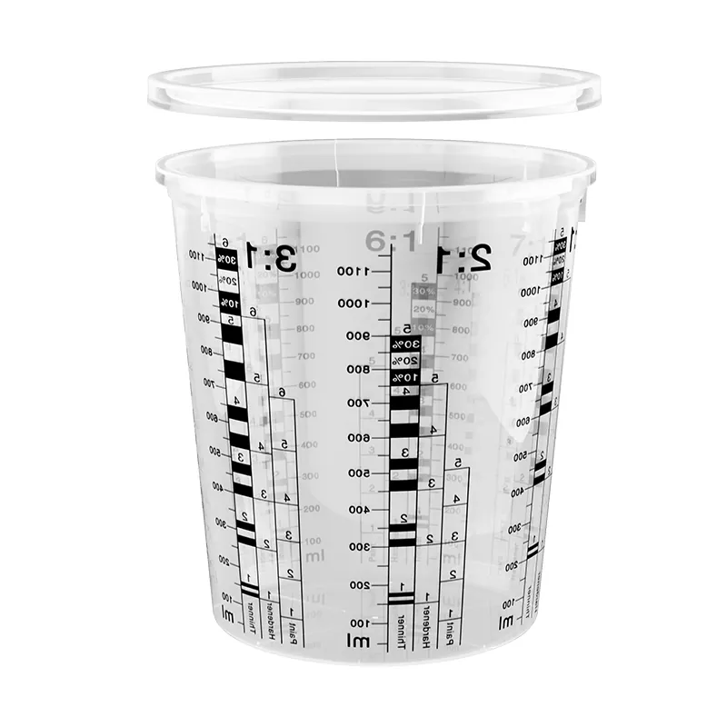 1370ml PP Automotive Paint Mixing Cup estalkiarekin