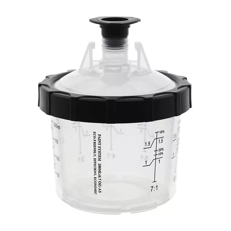 Nola eraldatzen du 200ML erabilera botatzeko Paint Cup System 1.0 automozioko eta industriako spray-pinturaren eraginkortasuna?