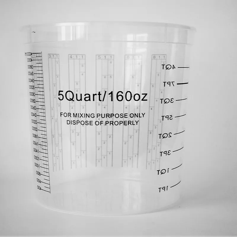 5000ml PP Automotive Paint Mixing Cup estalkiarekin